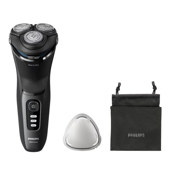 Самобръсначка Philips Shaver Series 3000 S3244/12, 5D глави, 60 мин, Черна