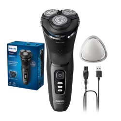 Самобръсначка Philips Shaver Series 3000 S3244/12, 5D глави, 60 мин, Черна