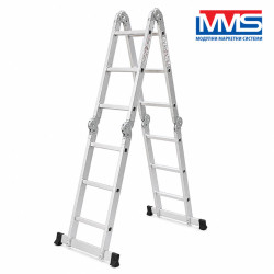 Мултифункционална алуминиева стълба MMS, 4х3, 150 кг
