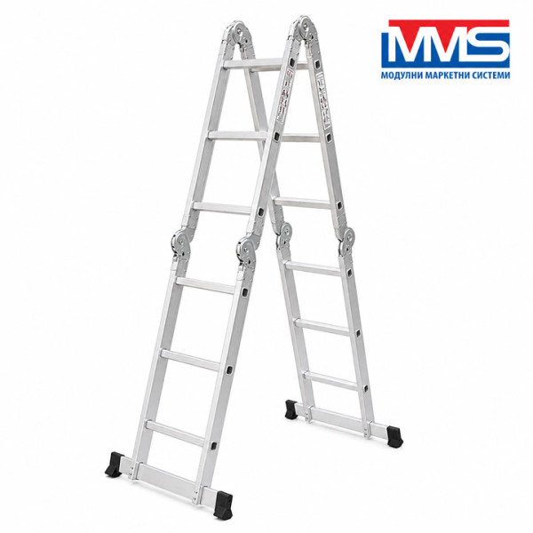 Мултифункционална алуминиева стълба MMS, 4х3, 150 кг