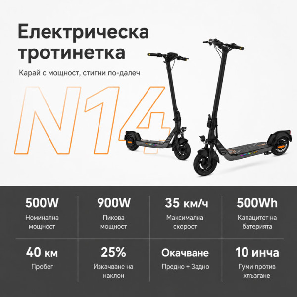 Електрически скутер Kingsong N14