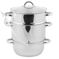 Соковарка TOPFANN GS-01201-26JS-1, 8л, 26 см, Индукция, Инокс