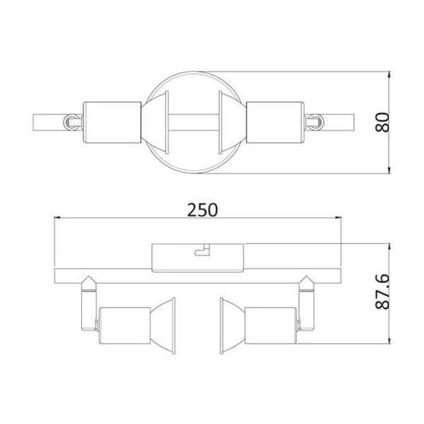 Спот Omnia Jess, GU10  2x50W, 2ка