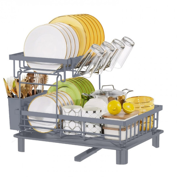 Сушилник за съдове HausRoland HR306-4, 2 нива