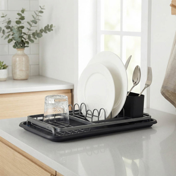 Сушилник за съдове Luigi Ferrero  FR-3821A 42x23x12cm, черен