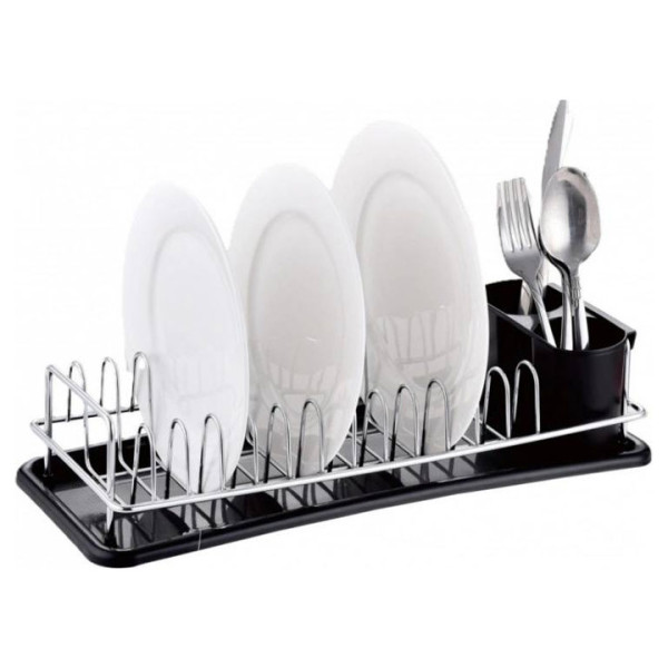 Сушилник за съдове ROSBERG R53000M, хром/черен