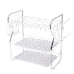 Сушилник за съдове Rosberg R53000O, 3нива, 43х24х45, Хром