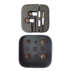 Слушалки с микрофон HQ сиви