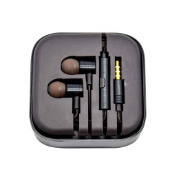 Слушалки с микрофон HQ черни