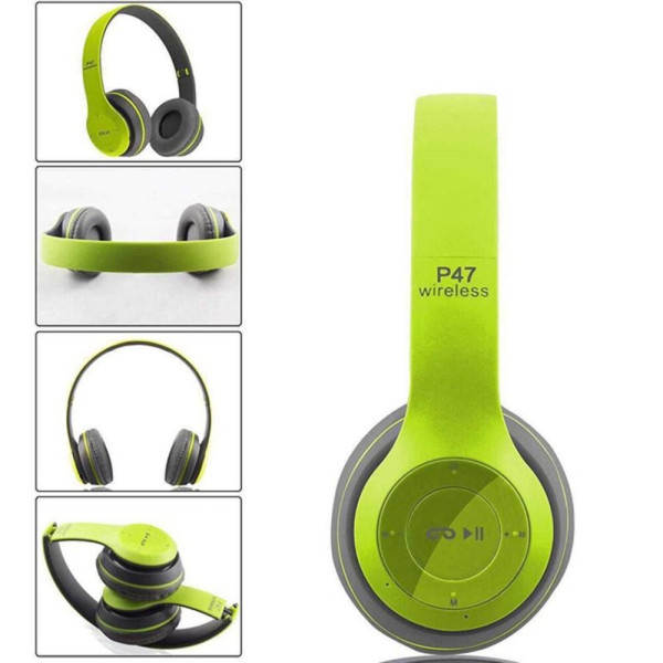 Слушалки P47 Bluetooth зелени