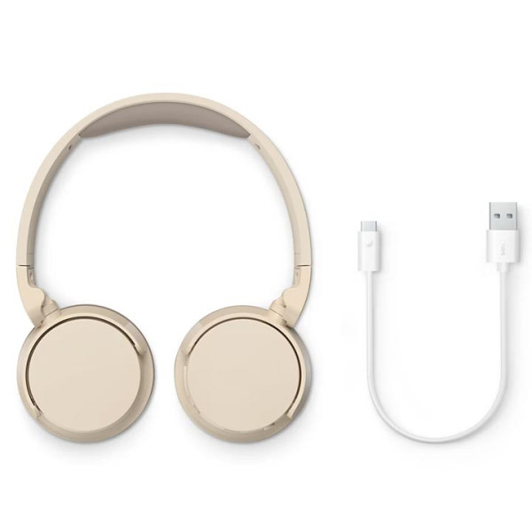 Слушалки с наушници PHILIPS TAH3209BG бежави