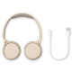 Слушалки с наушници PHILIPS TAH3209BG бежави