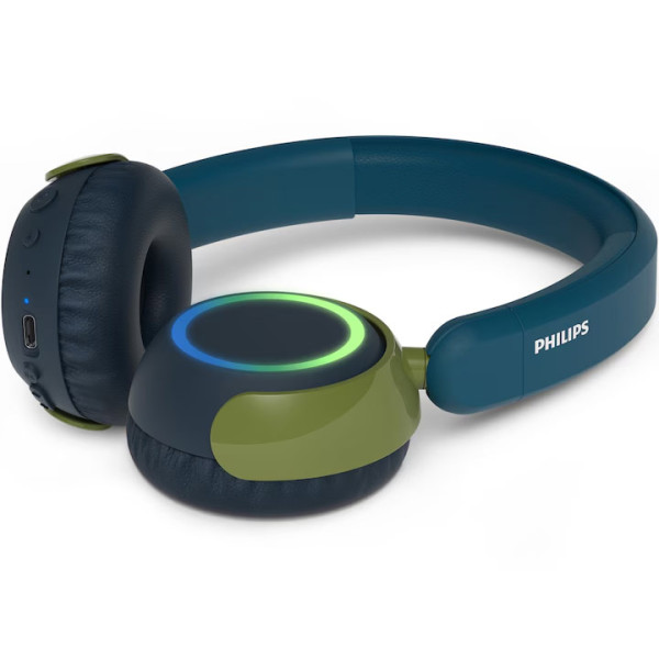 Детски безжични слушалки On-Ear  PHILIPS  TAK4200CT/00, Bluetooth, Тюркоаз