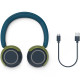 Детски безжични слушалки On-Ear  PHILIPS  TAK4200CT/00, Bluetooth, Тюркоаз