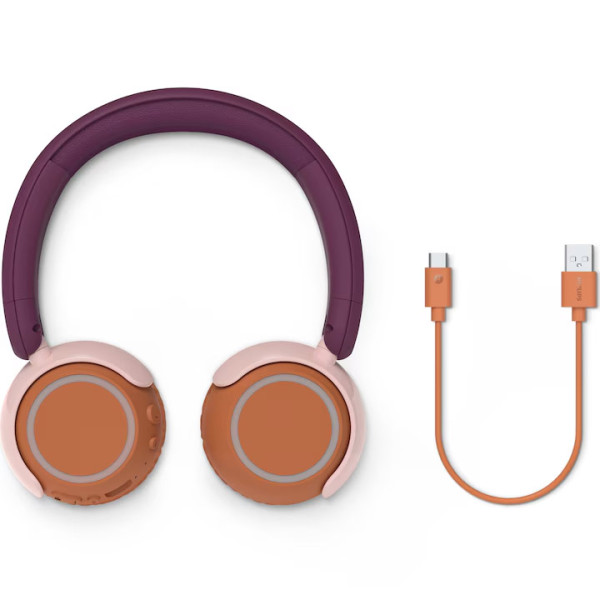 Детски слушалки On-Ear PHILIPS TAK4200MP/00 Bluetooth, Лилав