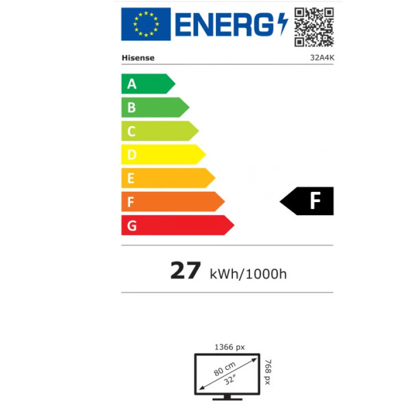 Tелевизор HISENSE 32A4K HD SMART TV