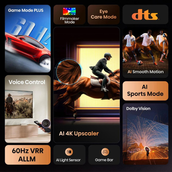 Телевизор HISENSE 43A6Q 4K Ultra HD LED SMART TV, VIDAA, 43.0 ", 108.0 см