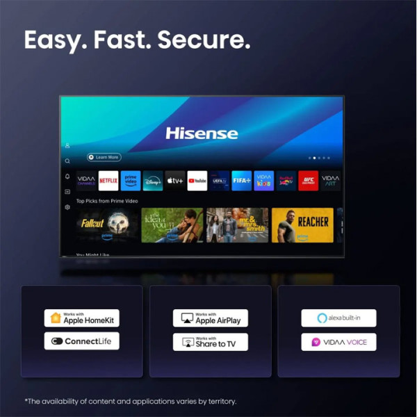 Телевизор Hisense 50E7Q, 4K Ultra HD 3840x2160