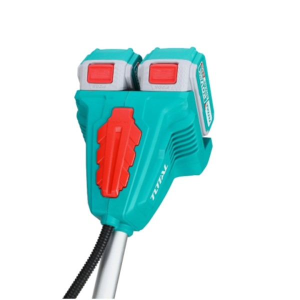 Акумулаторен безчетков тример/коса TOTAL Industrial, 40 V, 2 x 4 Ah