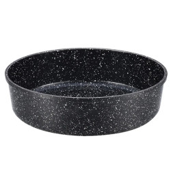 Кръгла тава Voltz OV54322C30, 30х7 см,Керамично-мраморно покритие, Черен