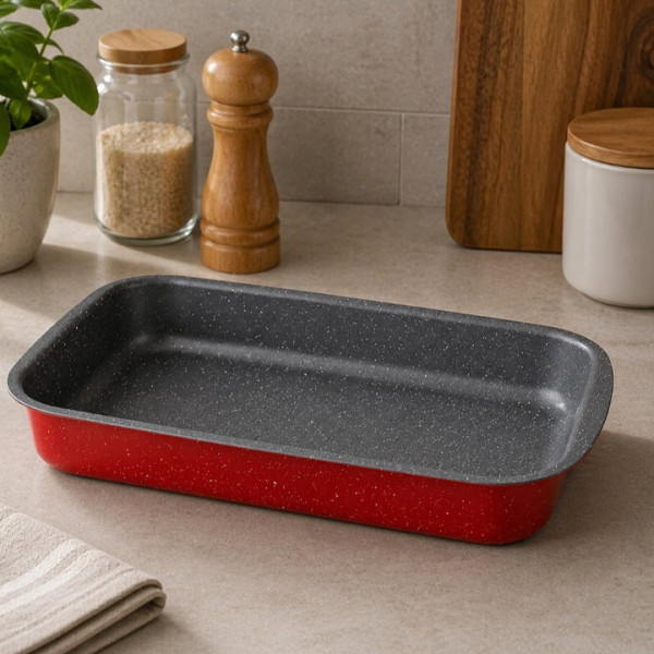 Тава Voltz Florence OV51222B30S, 30x22x5.4см, червен меланж