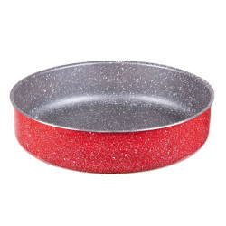 Тава за печене Oliver Voltz OV51222B32,32x8см, Мраморно покритие, Червен