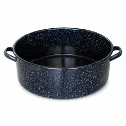Емайлирана кръгла тава с дръжки 1515/55, 55x18см., 43л