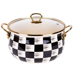 Тенджера Goldmann GM 8017-22BBL, 5L, 22x14 см, Индукция