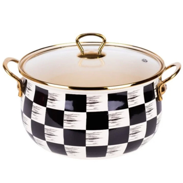 Тенджера Goldmann GM 8017-22BBL, 5L, 22x14 см, Индукция