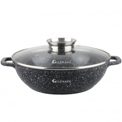 Плитка тенджера Goldmann GM-0528.28х8см., 4.1л, Лят алуминий