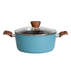 Тенджера GRAMMY-BLUE QA-24CR-BL 0183146, 24см, синя