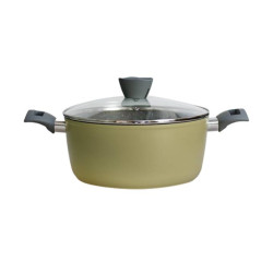 Тенджера GRAMMY-GREEN QA-24CR-GN, 24см, зелен