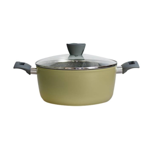 Тенджера GRAMMY-GREEN QA-24CR-GN, 24см, зелен