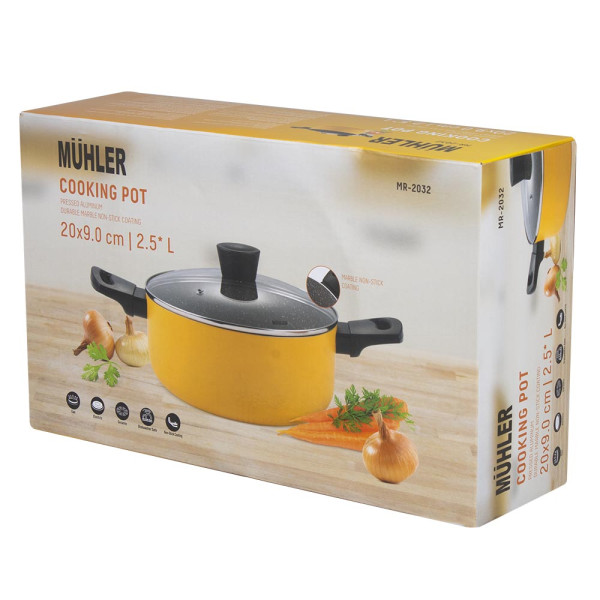 Жълта теджера Muhler Ida MR-2032 20x9cm