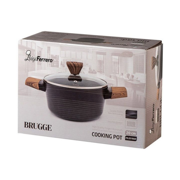 Тенджера Luigi Ferrero BRUGGE FR-2010WH, 20x10см, 2.5L