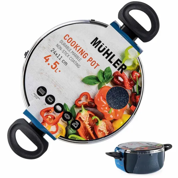 Тенджера Muhler Nia MR-2444 24x11cm, 4.5L.