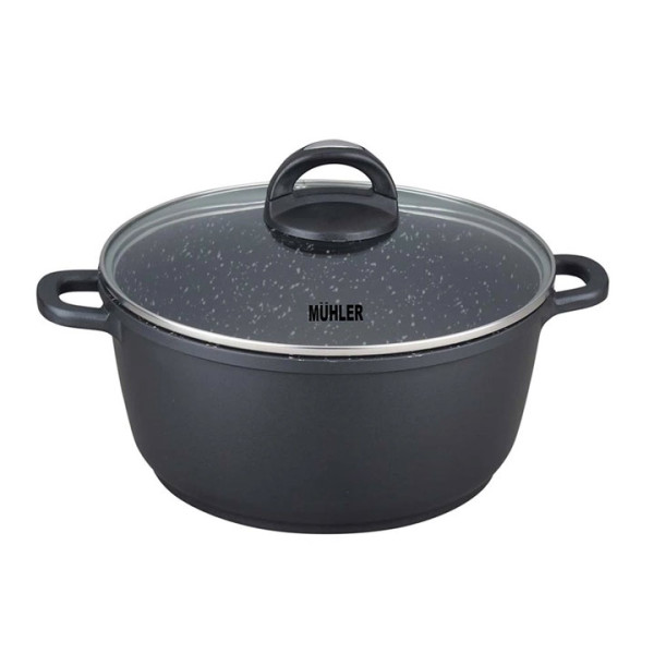 Тенджера Muhler Hanna MR-285M NEW, 28x12.6cm, 6.2L, лят алуминий