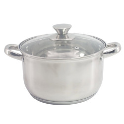 Тенджера Rosberg R51210L28, 28x16.5см, 10 л, Индукция, Инокс