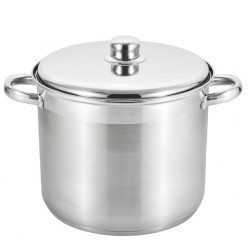 Дълбока тенджера Rosberg R51211B32S, 32х24 см, 19л, Индукция, Инокс