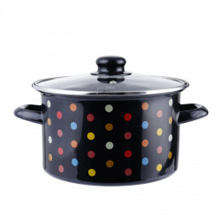 Тенджера Rosberg Premium RP54518I22G, 22х13см, 3.5л,Индукция, Черна
