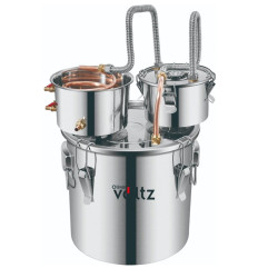 Тенджера казан за дестилация Voltz OV51214B30, 30 л., Медна охладителна тръба, Водна помпа, неръжд, стомана
