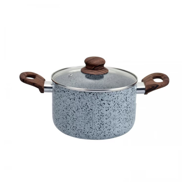 Тенджера Oliver Voltz Siena OV51318J20D, 20X11см, 3.1л, Сив/кафяв