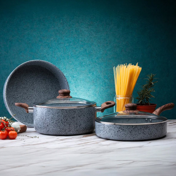 Тенджера Oliver Voltz Siena OV51318J26, 26х11.5см, 6,1л, сив