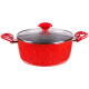 Тенджера Zephyr red passion zp 4418 e28, 28х12.8 см, 6.5л, индукция