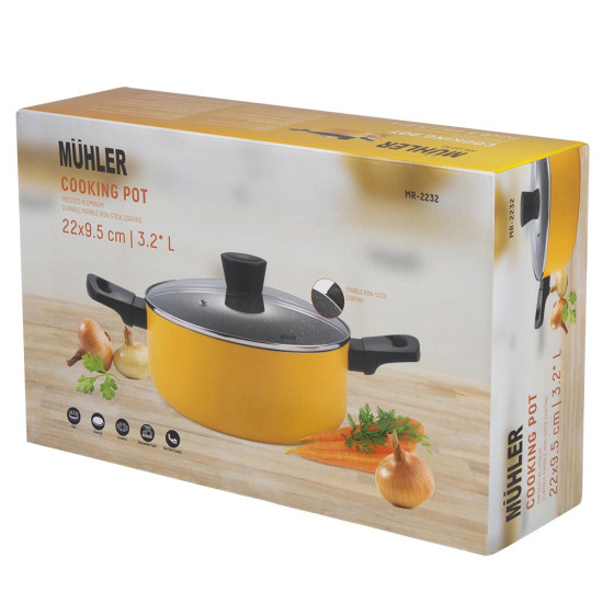 Жълта тенжера Muler Ida MR-2232 