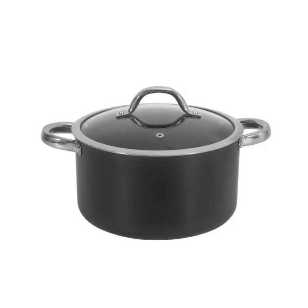 Тенджера Oliver Voltz OV54418N22D, 22 см, 4.3 л, Стъклен капак