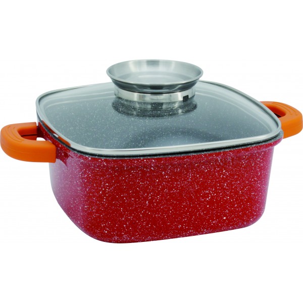 Квадратна тенджера от висококачествен лят алуминий Oliver Voltz