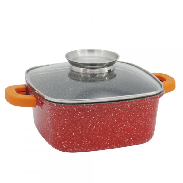 Квадратна тенджера-Ростер с дозатор за мазнина Voltz