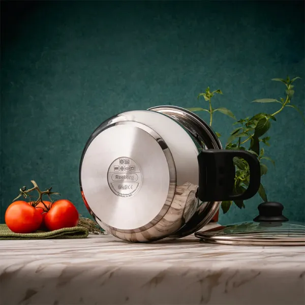 Тенджера под налягане Rosberg R51311A7, 7 л, 2 капака