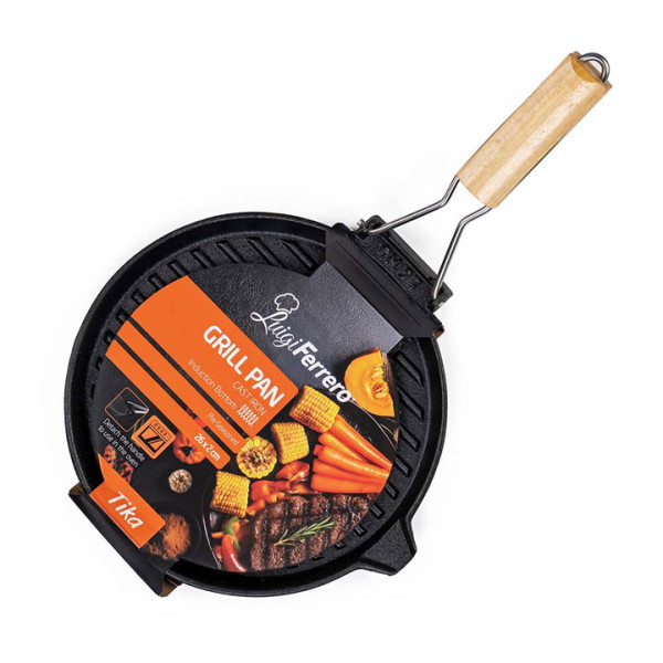 Тиган грил Luigi Ferrero Tika FR-2617CI 26x2 cm, чугун